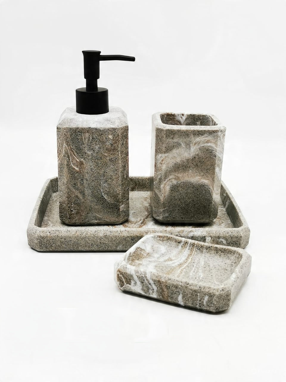 BRE2010BA-4 RESIN BATHROOM 4PCS SET