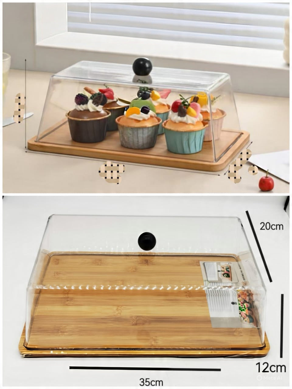 MYT17006 CAKE TRAY WITH LID