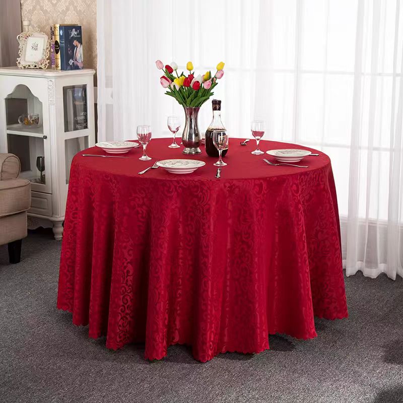 Muted floral tablecloth