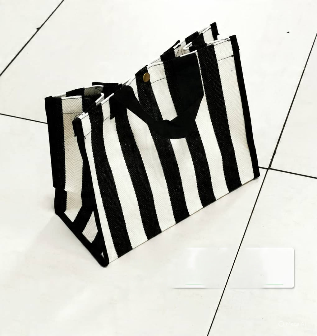 XFJ STRIPE HANDBAG