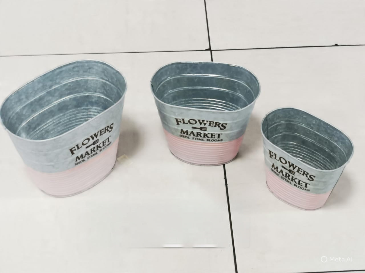 19M1021e 3PCS FLOWER POT
