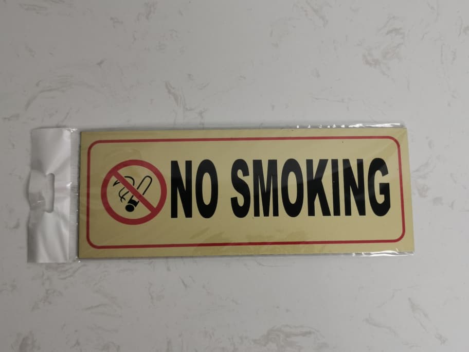 No smoking sign