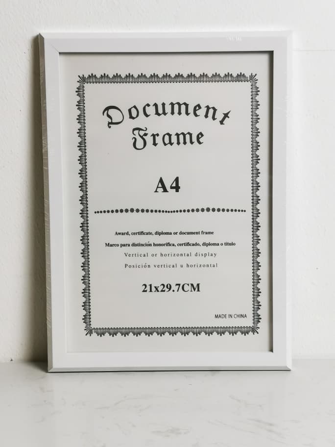 DR6143-1 A4 FRAME