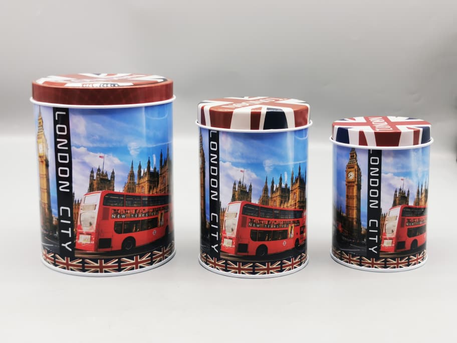 A010 3PCS ROUND MONEY BOX
