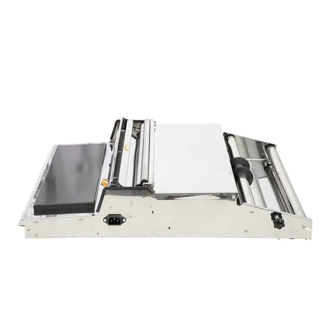 Plastic film wrapping machine