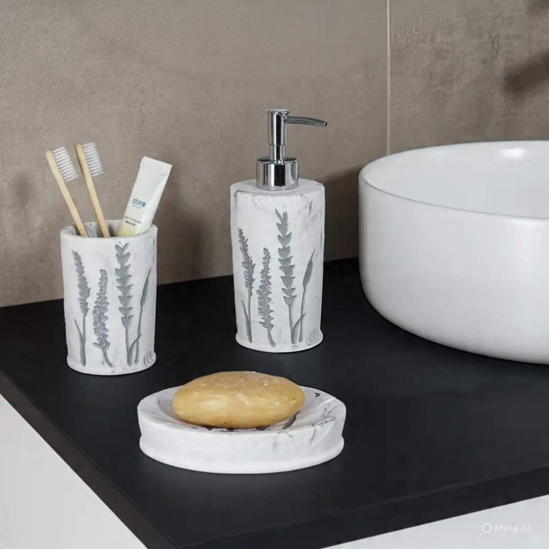 BRE0503AA-3 RESIN BATHROOM 3PCS SET