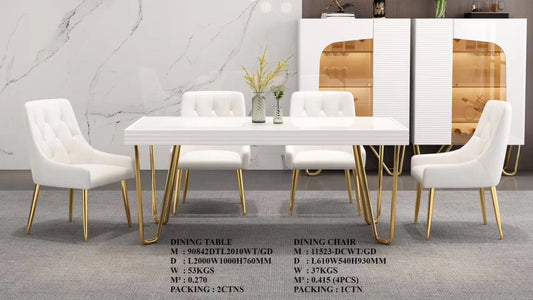 908043+11523 dinning table +6 chairs