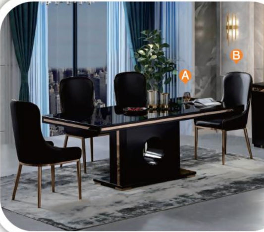 99179+11218 DINNING TABLE+6 chairs