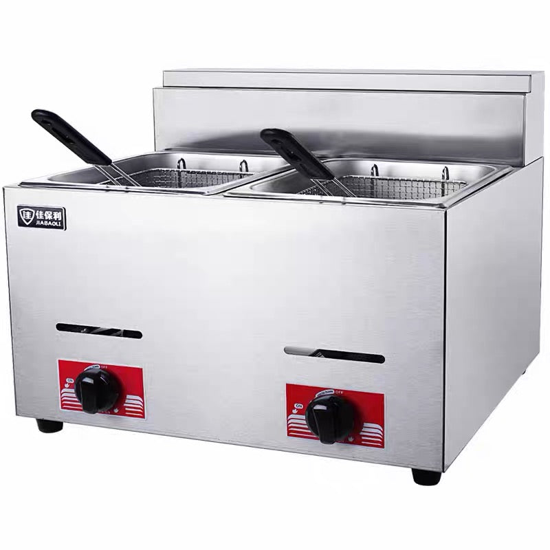 XNF #540 DOUBLE GAS FRYER 8L