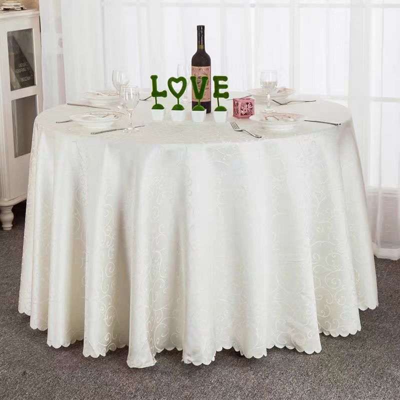 Muted floral tablecloth