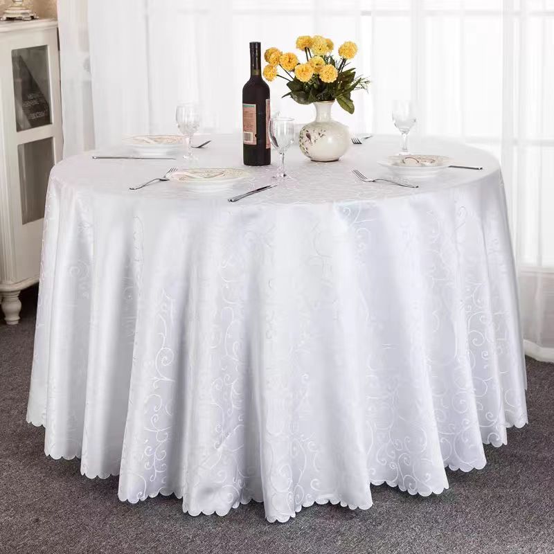 Muted floral tablecloth