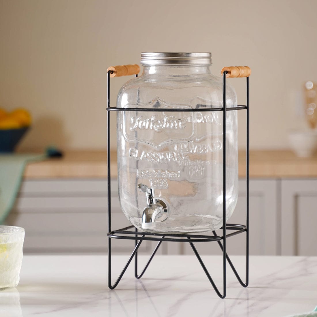 1841-4 glass dispenser with stand