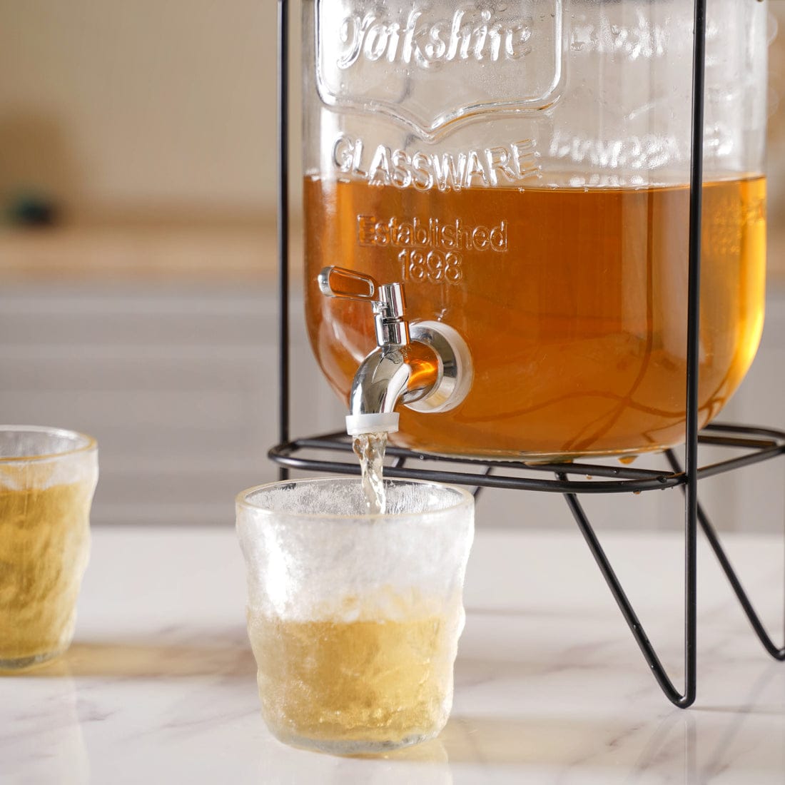 1841-4 glass dispenser with stand