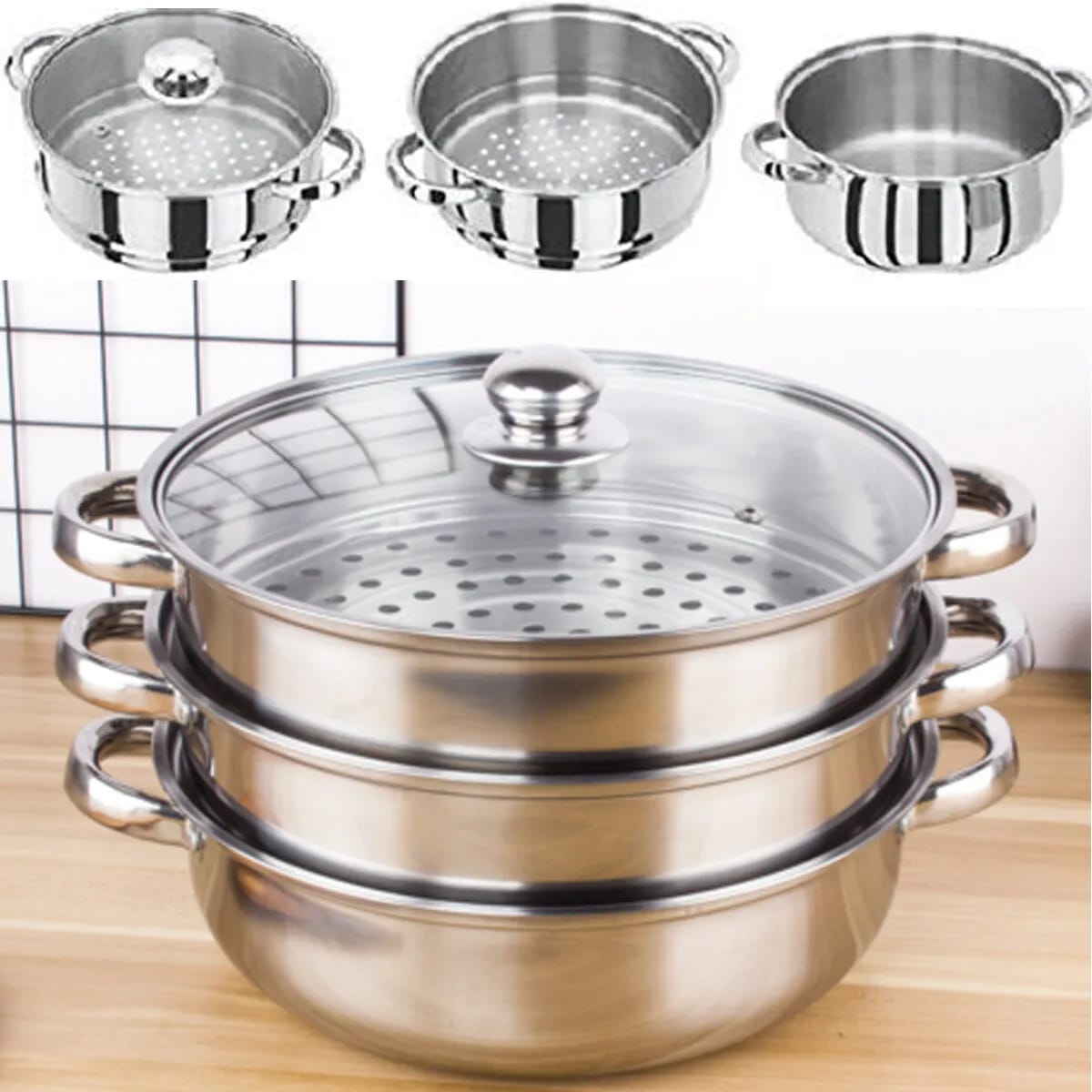 3layer steam pot 28cm