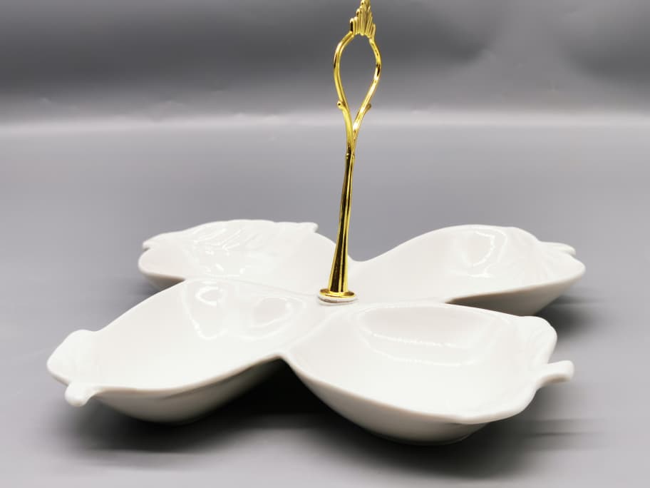 4 sides snack plate