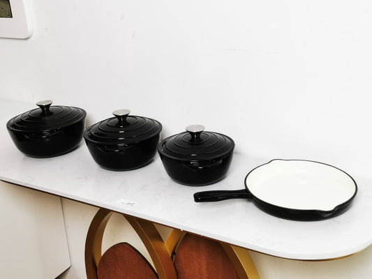 SA 7PCS CAST IRON COOKWARE