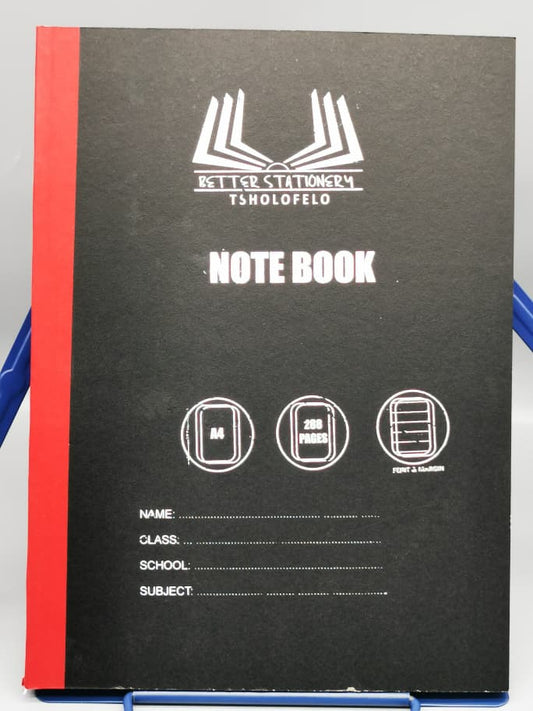A4 288 PAGES NOTEBOOK FEINT&MARGIN