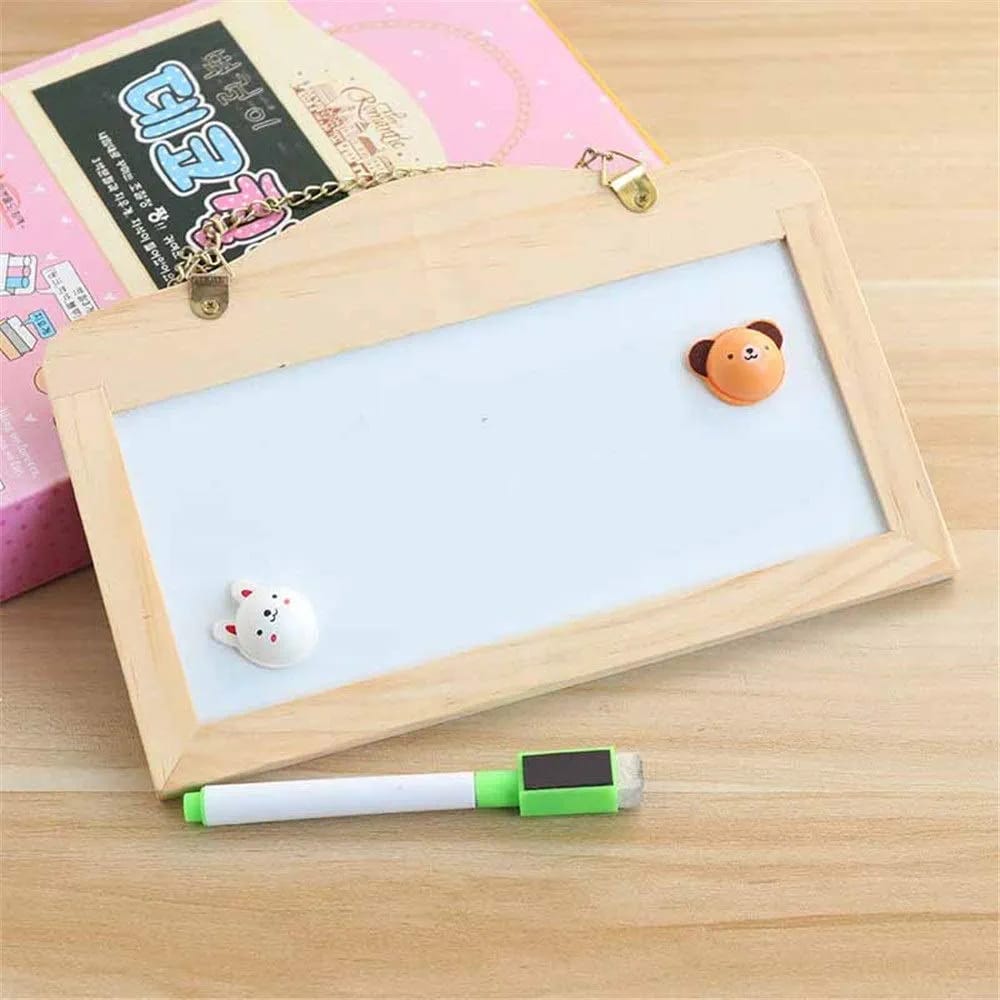 Black & white board with chain