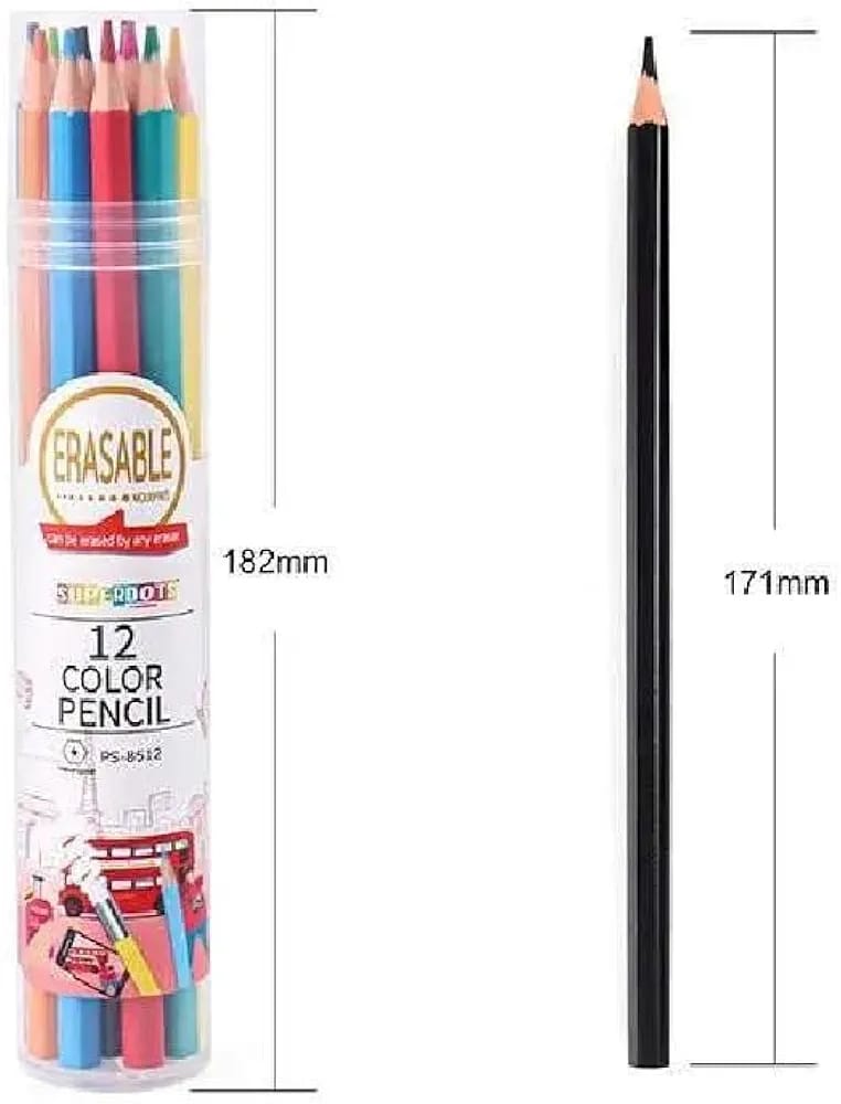Erasable coloring pencil 24pcs