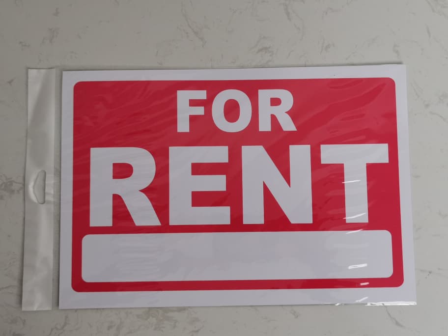 For rent  sign