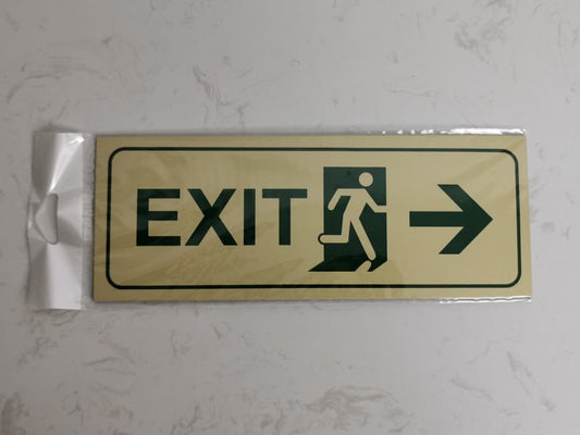 Exit sign