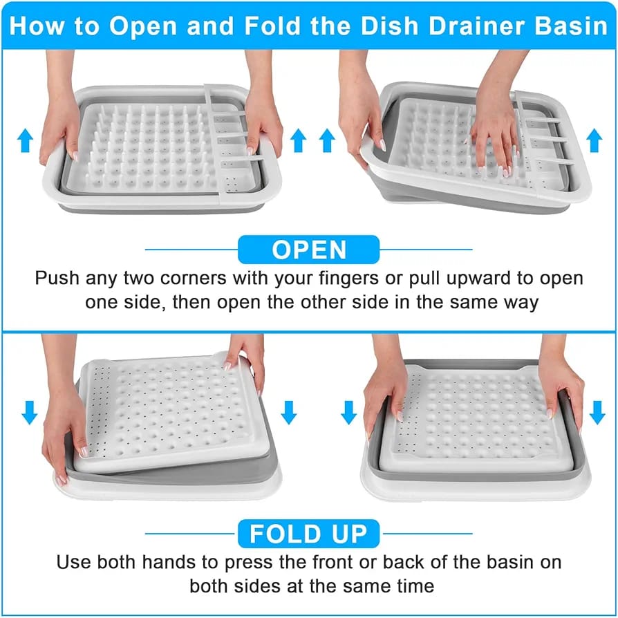 3511 foldable dish rack