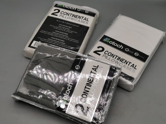 2 continental pillow cases