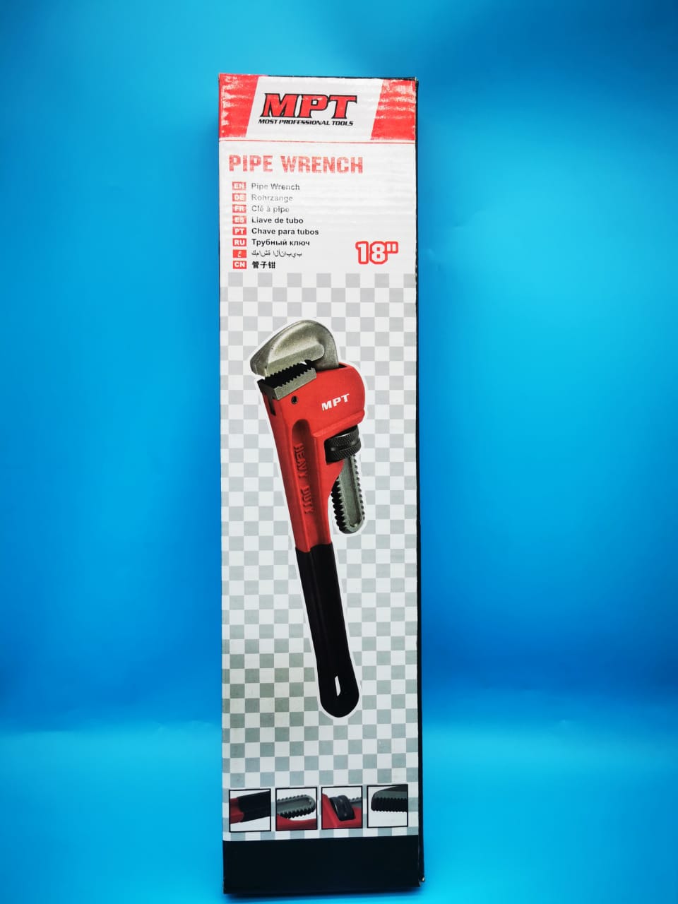Mpt pipe wrench 18"