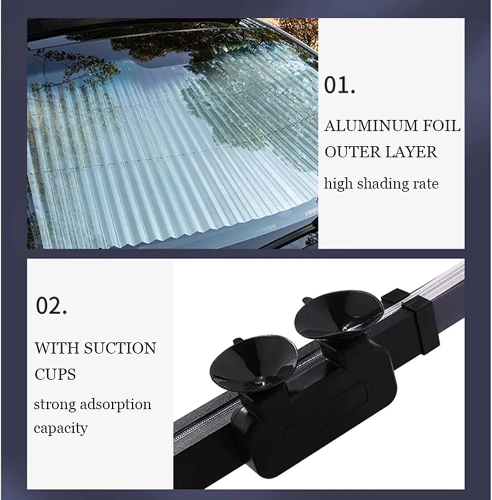Telescopic sunshade 65-70cm