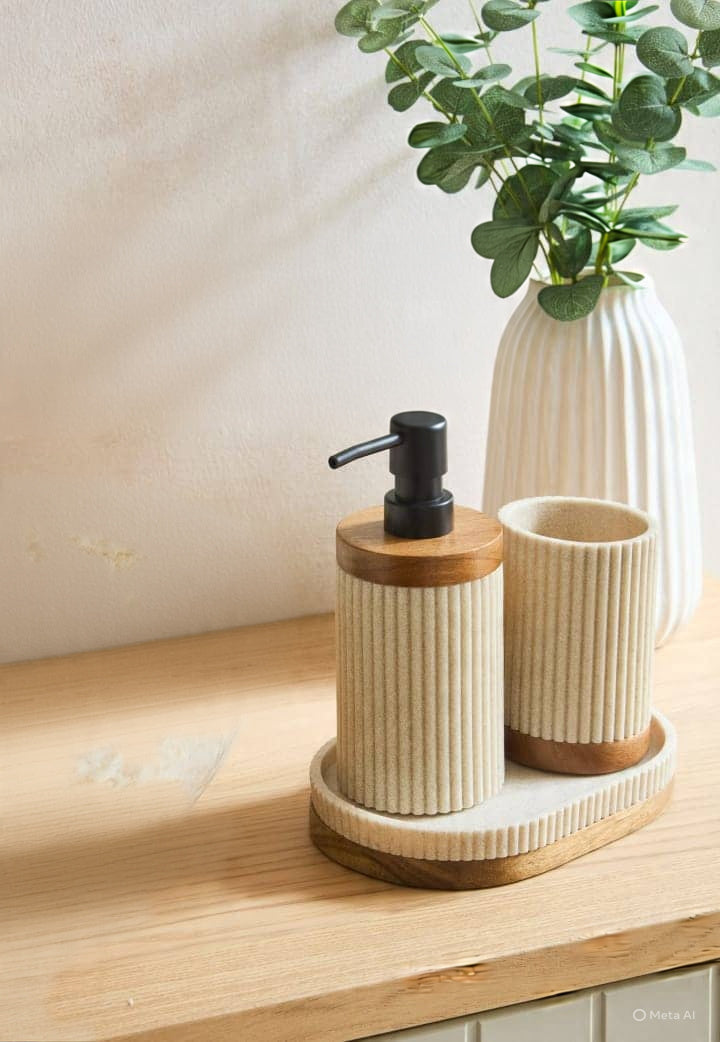 RE1402AA-3 RESIN BATHROOM 3PCS SET