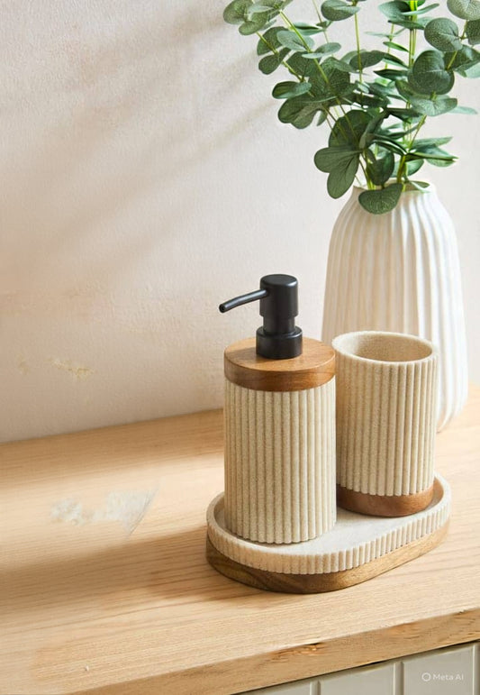 RE1402AA-3 RESIN BATHROOM 3PCS SET