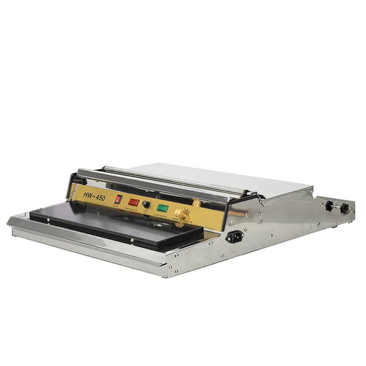 Plastic film wrapping machine