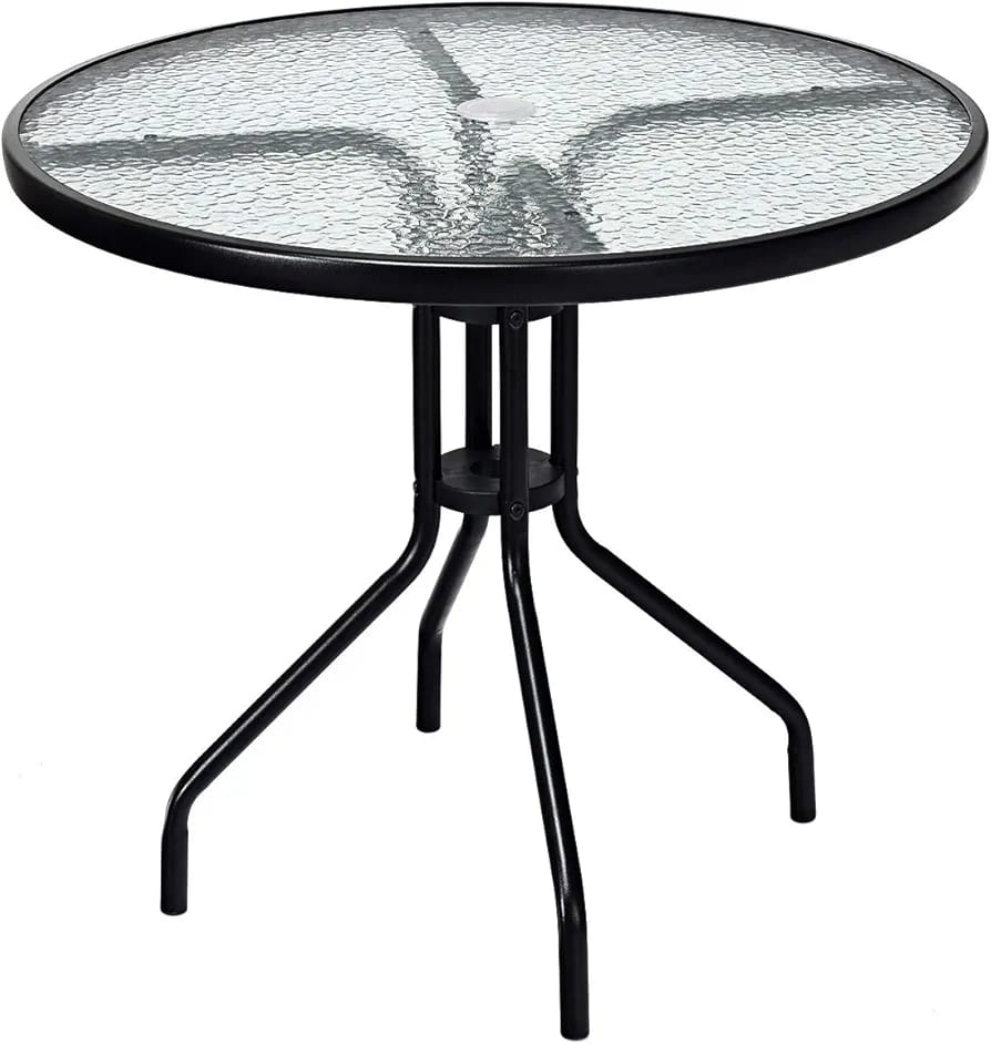 093-82 round glass table