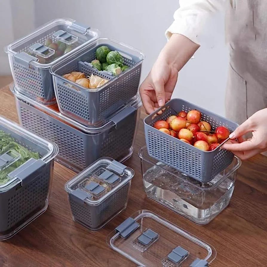 JS-8707 FRIDGE STORAGE WITH DRAINER
