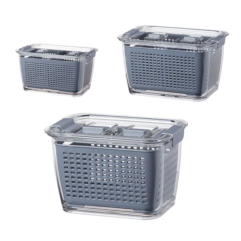 JS-8707 FRIDGE STORAGE WITH DRAINER