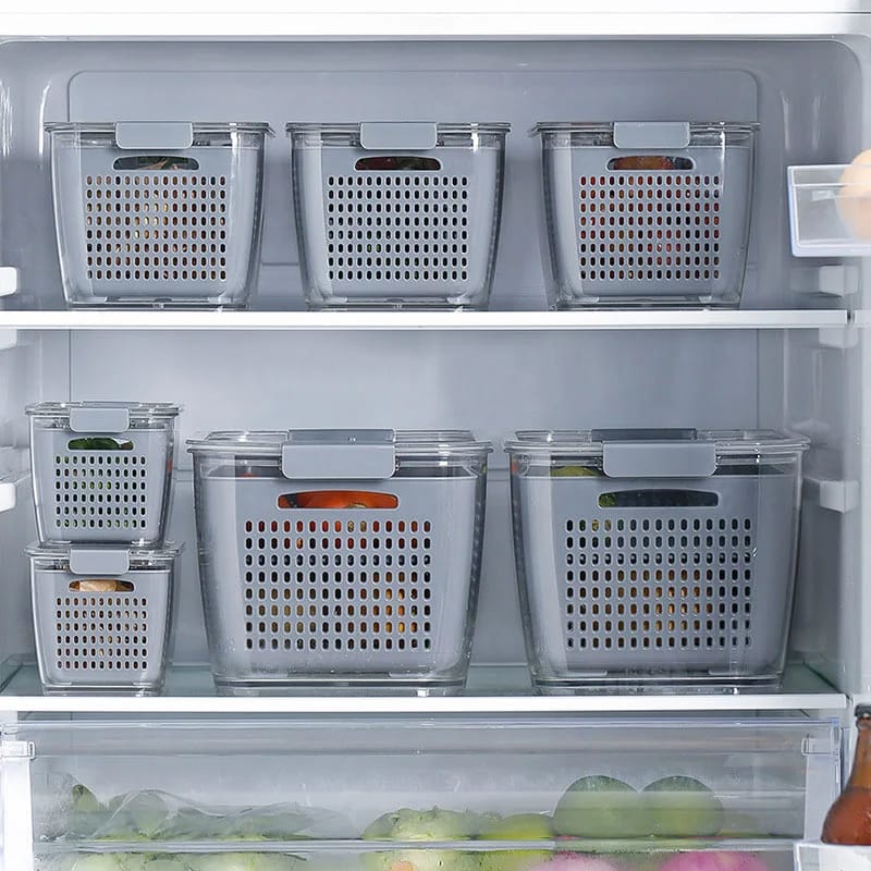 JS-8707 FRIDGE STORAGE WITH DRAINER