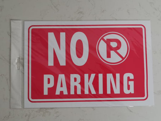 No parking sign
