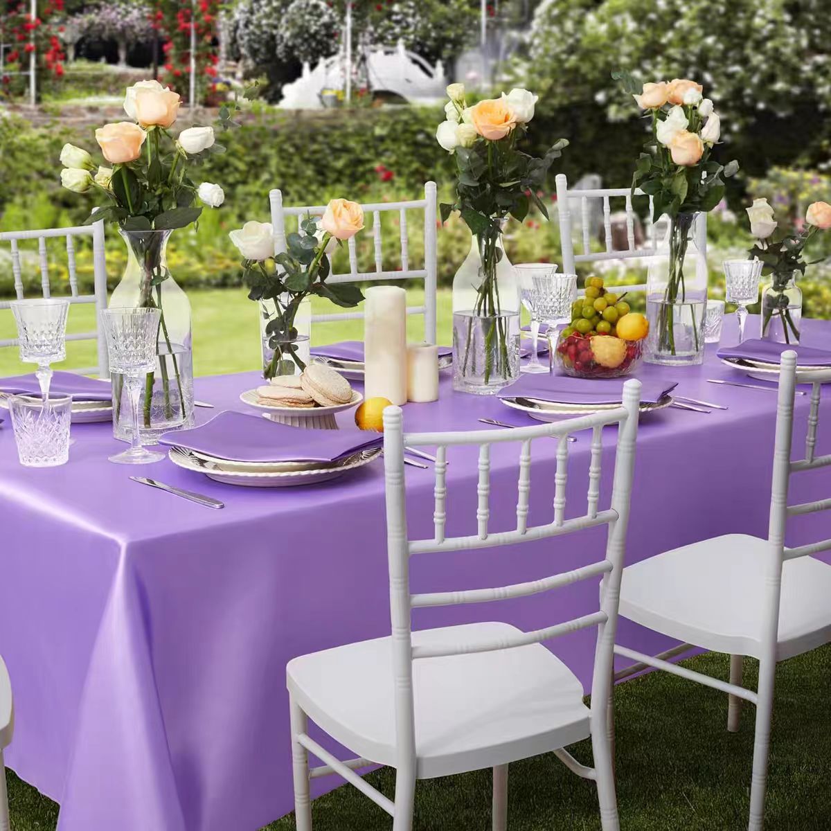 Knitted satin tablecloth Rectangle 230*300mm